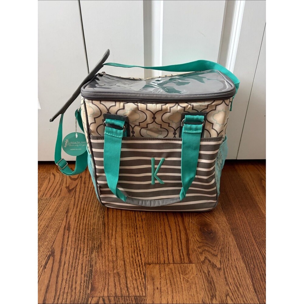 Initials Inc. Park Pack Cooler with Embroidered 'K' New with Tags